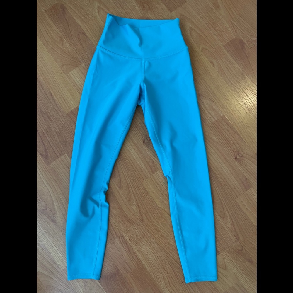 Alo Bright Aqua high waisted leggings XS